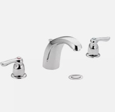 Moen 4945 Chateau 2H Widespread Bathroom Faucet w VALVE  DRAIN - Chrome