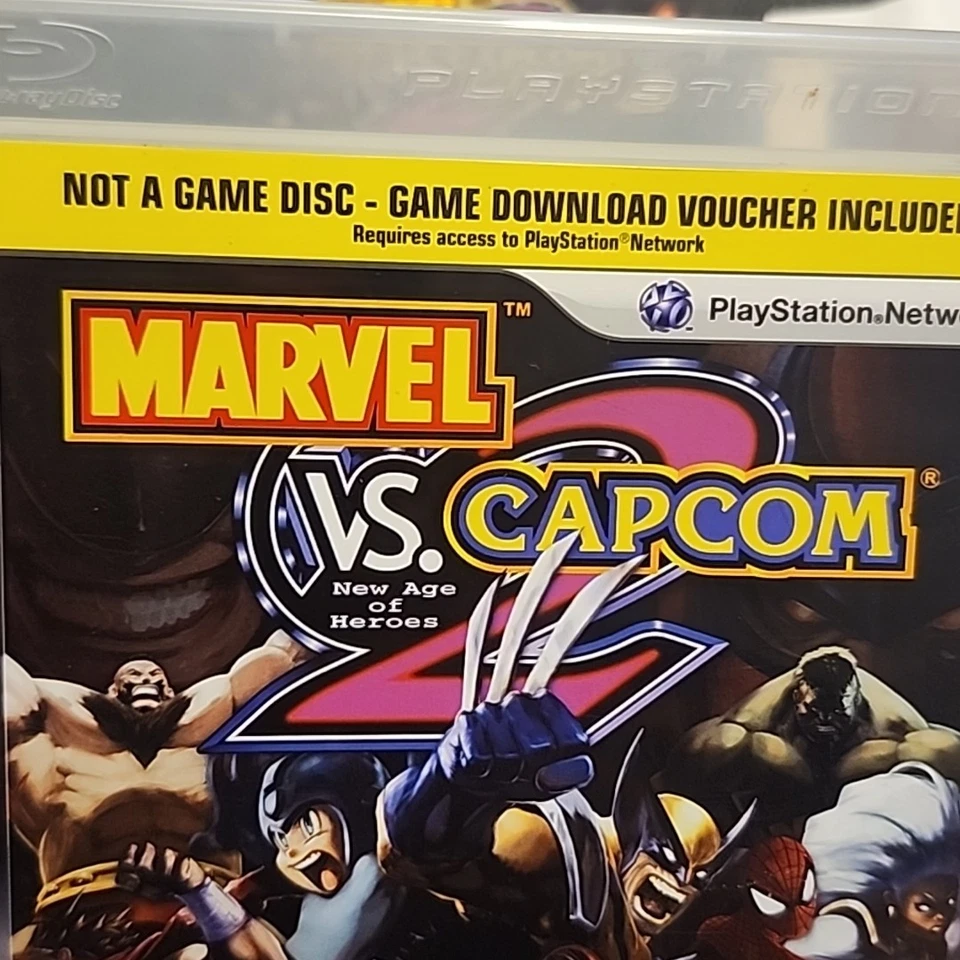 Marvel vs Capcom 2 PS3 - Case, Art, Inserst - (Expired) No Disc - Image 4 of 4
