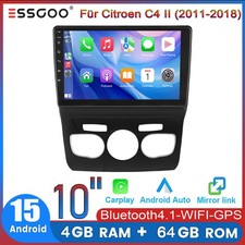 Apple Carplay Für Citroen C4 II DS4 2011-2018 Android 15 Autoradio Navi 4+64G FM Apple Carplay Für Citroen C4 II DS4 2011-2018 Android 15 Autoradio Navi 4+64G FM