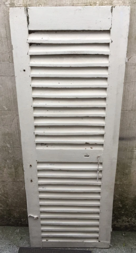 Volet persienne en bois H : 177 cm - l : 65,5 cm -ep : 2,8 cm - Photo 2/3