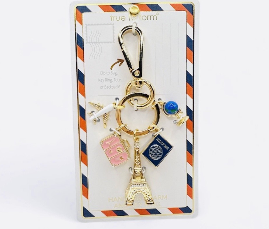 ❤️New Tru to Form Travel Themed Bag Charm / Keychain
