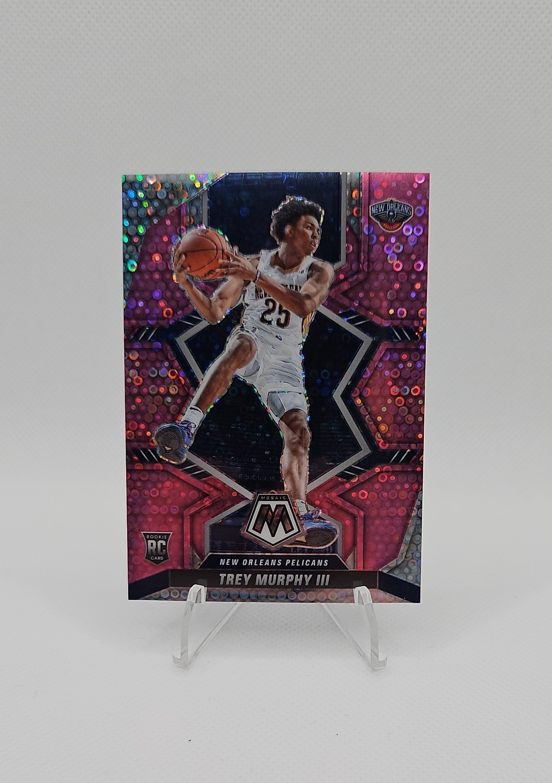 2021-22 Panini Mosaic - Rookies Trey Murphy III #219 Pink Fast Break /20