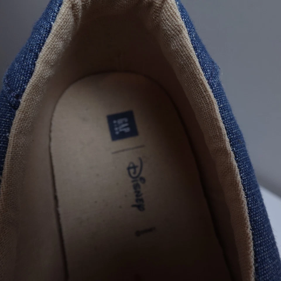 Zapatillas Gap x Disney Azul Denim Lace Zapatos Niñas Talla 3 Foto 4 de 4
