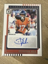 2025 Panini Donruss Devaughn Vele Signature Series AUTO Broncos SS-DVE