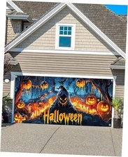 13X6Ft Halloween Garage Door Cover, Extra Large Garage Door 13X6FT Halloween 03