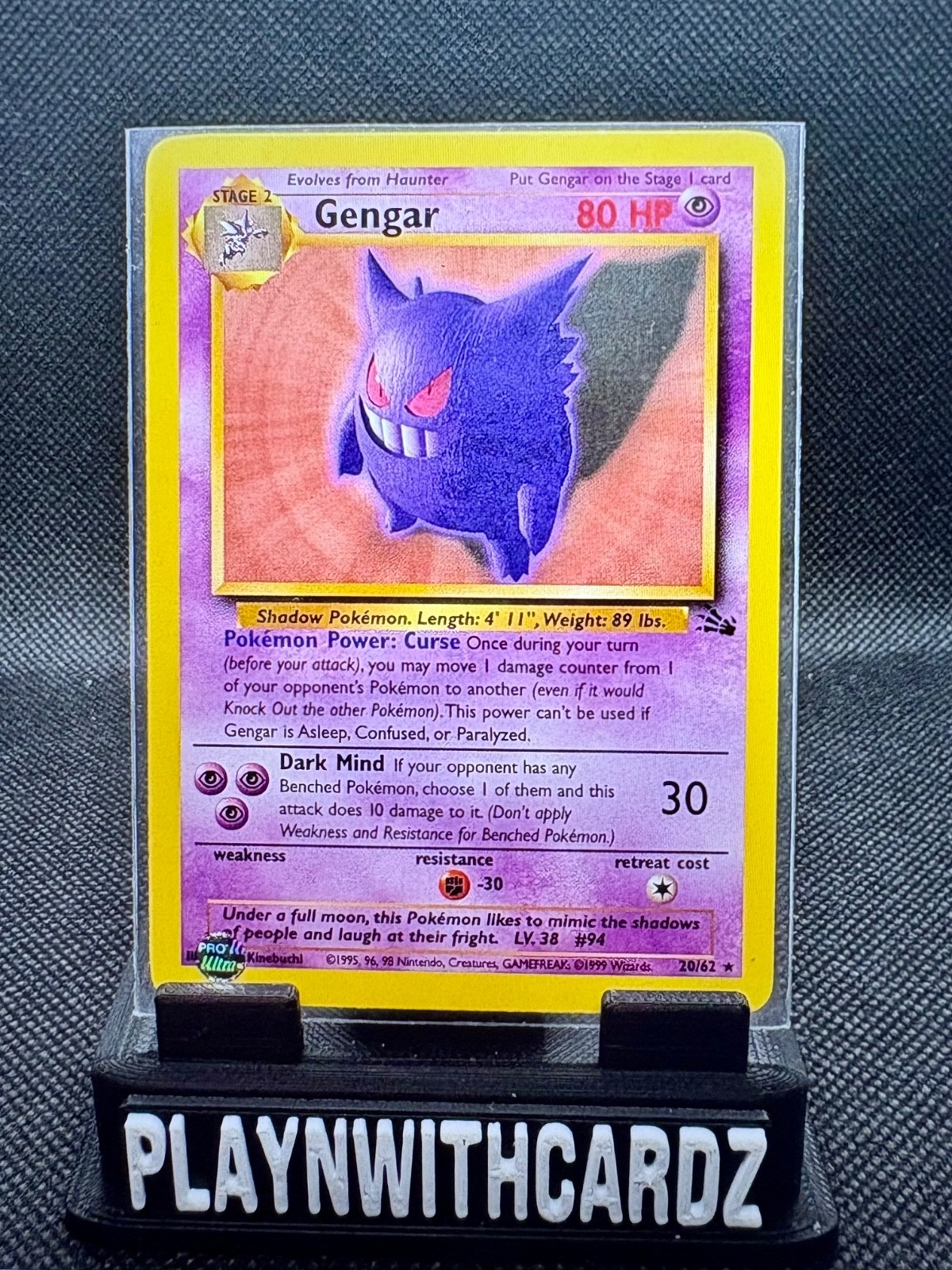 1999 Pokemon Gengar 20/62