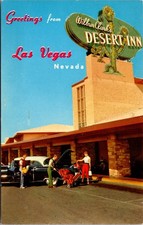 Wilbur Clark  s Desert Inn Las Vegas Nevada 1955 Postcard Mirro-Krome Chrome