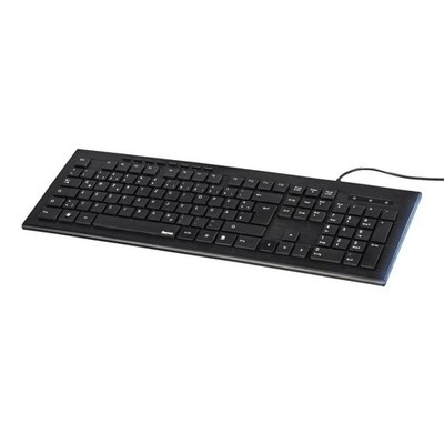 Hama USB Multimedia PC-Tastatur Anzano mit seitlichen Leuchtstreifen 182663