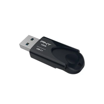 PNY Attaché 4 USB-Stick 128 GB USB 3.1 Schwarz – Schneller Speicherstick - Bild 1 von 2