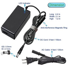 Listed 24V 2.5A Power Supply Adapter