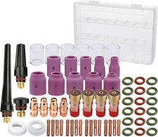 TIG Welding Torch Accessory Kit 63 Pieces