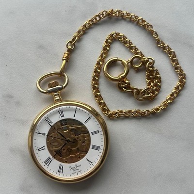 Jean Jacot Swiss Pocket Watch Used Collectible Vintage