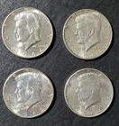 1964 KENNEDY SILVER HALF DOLLARS (90%) - Lot Of 4