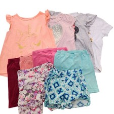 Bundle 10 Youth Girls Summer Outfits Clothing T-Shirt Tanks Jean Jacket Sz 5-7