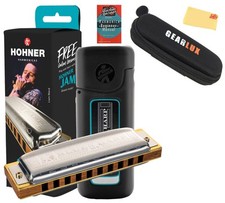 Hohner 532 Blues Harp MS Harmonica - Key of A w/ Beginner Manual