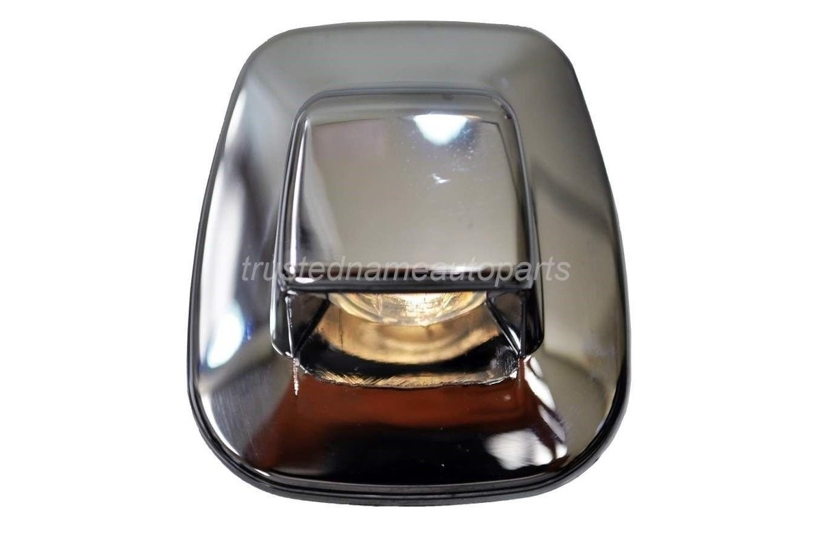fits 1991 to 1993 GMC Sonoma License Plate Lamp Lens Chrome