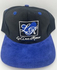 LeAnn Rimes Vintage Black Snapback Hat Cap Embroidered With Suede Blue Bill