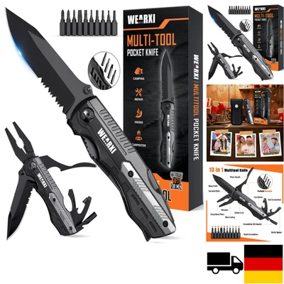 WEARXI Geschenke für Männer, Multitool Taschenmesser, Männergeschenke, Papa