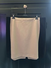 Violeta by Mango Midi Skirt Size 52 Color Black and Camel