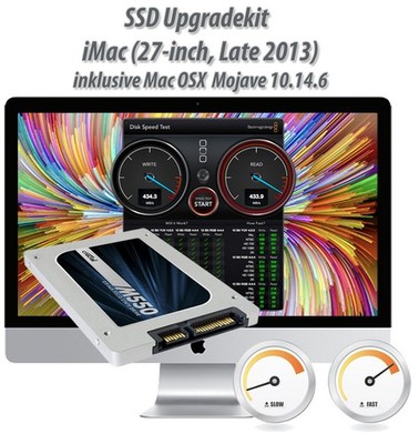 1TB SSD Upgradekit Apple iMac 27''Late 2013 14,2 A1419 Mac OSX 10.14 und Werkzeug