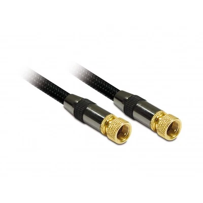 Câble TV premium satellite coaxial fiches F mâle/mâle 1,5 m - Photo 1/2