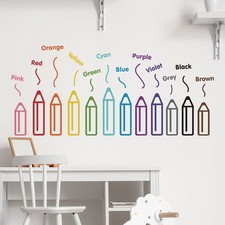 Colorful Sketch Type Removable Wall Decal Quick Decors For Apartment Dormitories