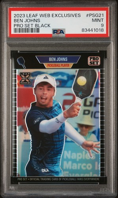 #ad #ad 2023 Leaf Pro Set Metal Limited Edition Ben Johns Black 49 RC PSA 9 Mint $299.99