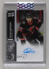 2021-22 Upper Deck Clear Cut Rookies Egor Sokolov #CC-ES Auto 0cv