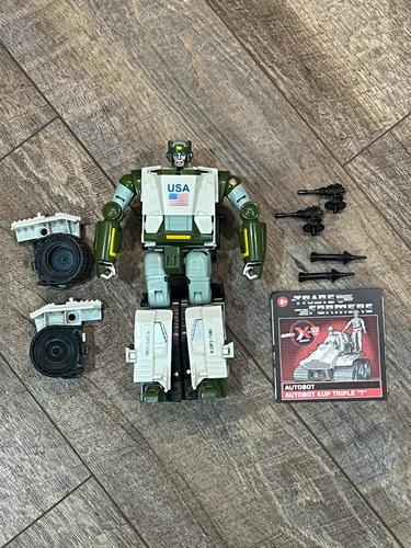2025 GI JOE x TRANSFORMERS CROSSOVER *KUP* TRIPLE T FIGURE 100% COMPLETE - MINT