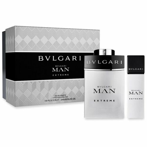 Bvlgari MAN EXTREME 2 Piece 3.4 oz + .5 Oz Spray GIFT SET For Man. Discontinued