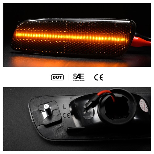 For Lexus IS300 GS300 GS400 GS430 LS400 Smoked LED Bumper Side Marker Light - Picture 6 of 12