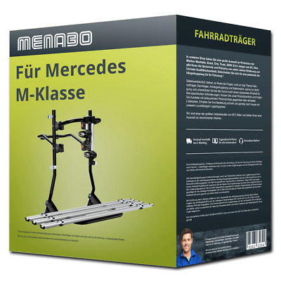 Menabo Fahrradträger Cobra Plus schwarz/silber für Mercedes M-Klasse Typ W164 FP