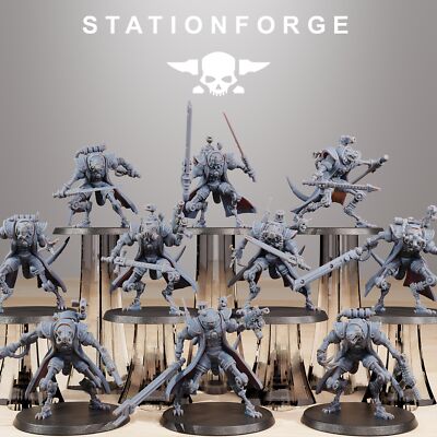Raticus Curdsters - Set of 10 |  Wargame Proxy | Sci-Fi | Cyberpunk