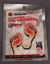 Yaktrax Adhesive Air Activated Natural Toe Warmers hand - 7-Pack bulk discount