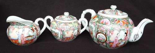 Vintage Y.T. Japanese Porcelain Wares Tea Set 6 Eggshell Cups & Saucers Rose - Picture 4 of 10