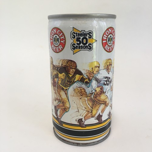 1980 Pittsburgh Steelers 50 Seasons Iron City Beer Can NFL Football Vintage
