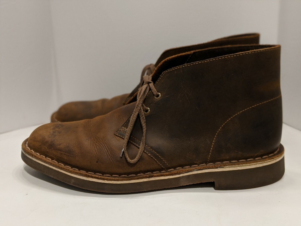 Clarks Bushacre Men\'s Chukka Boots Size 12 M Chocolate Brown 15522 Leather CLARKS Clarks for Men: Bushacre 2 Beeswax Boot 26082286 - Shiekh main image 4