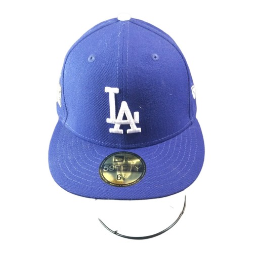 LA Dodgers F59Fifty Blue Cap 6 7/8 World Series patch New Era
