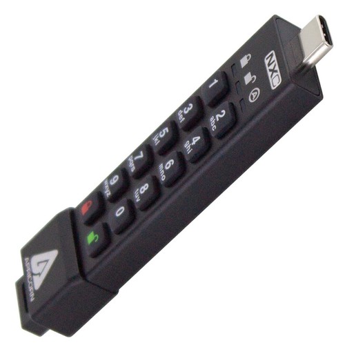 32GB Apricorn USB3.2 Type-C Flash Drive - Black - Afbeelding 5 van 5