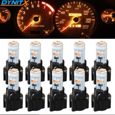 10x 74 T5 2721 Led Bulb Dash Lights W Pc74 Socket Instrument Panel Gauge Light 10x 74 T5 2721 Led Bulb Dash Lights W Pc74 Socket Instrument Panel Gauge Light