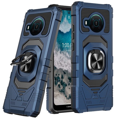 For Nokia X100 5G 6.0" Hybrid Rugged Magnetic Ring Stand Shockproof Case - Picture 5 of 16