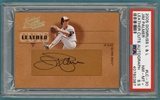 2005 Donruss Leather and Lumber Jim Palmer Auto /128#LC-30 PSA 8.5! Orioles POP1