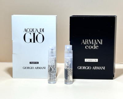 GIORGIO ARMANI ARMANI CODE  + ACQUA DI GIO  Sample Spray Parfum 0.04fl.oz/1.2ml