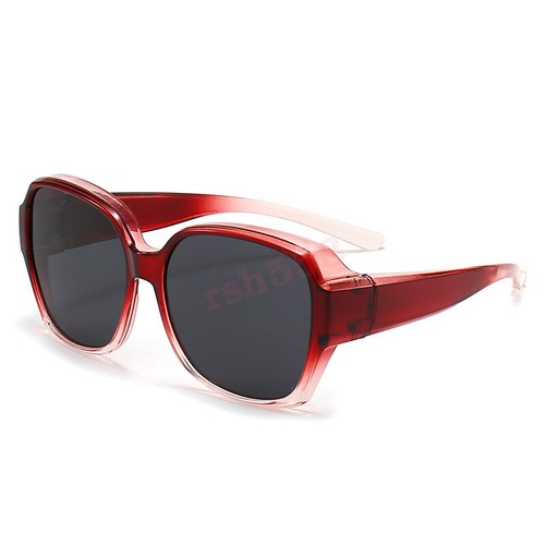 Mens Women Sunglasses Wrap Around Polarized Square Shades Fit Over Glasses UV400 - Picture 20 of 44