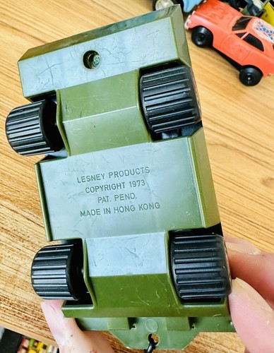 Vintage 1973 LESNEY PRODUCTS Military Medic Army Vehicle Green Made in Hong Kong - Picture 6 of 6