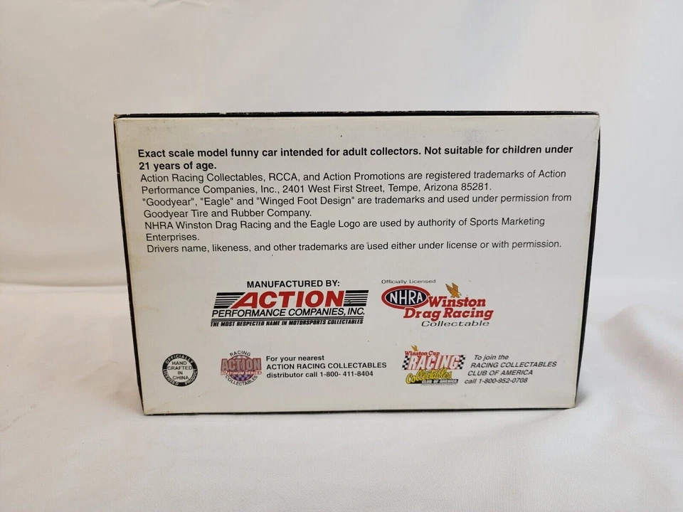 Coche divertido Oldsmobile 1993 escala 1:24 John Force Castrol coleccionables de carreras Foto 2 de 4