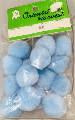 6 Stück 0,5 Zoll, 1 Zoll & 1,5 Zoll Bommel zum Selbermachen Kreatives Handwerk Deko gelb, blau & rosa - Bild 7 von 11