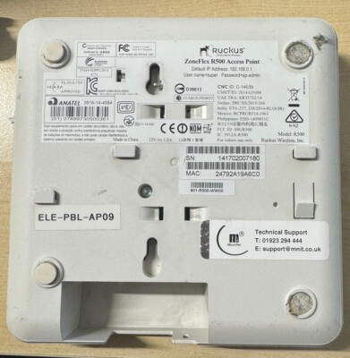 Ruckus ZoneFlex R500   Hochleistungs-WLAN-Access Point für den Innenbereich