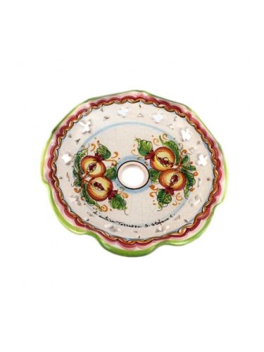 Piatto in ceramica per lampadario santo stefano di camastra melograni/30 - Imagen 1 de 1