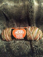 Red Heart Super Saver Camo Yarn 0972 Pink Camo 5 Oz NEW